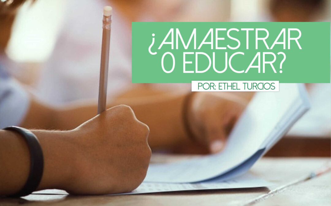 ¿AMAESTRAR O EDUCAR?